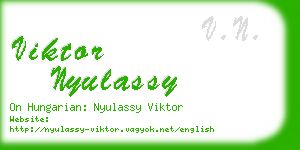 viktor nyulassy business card
